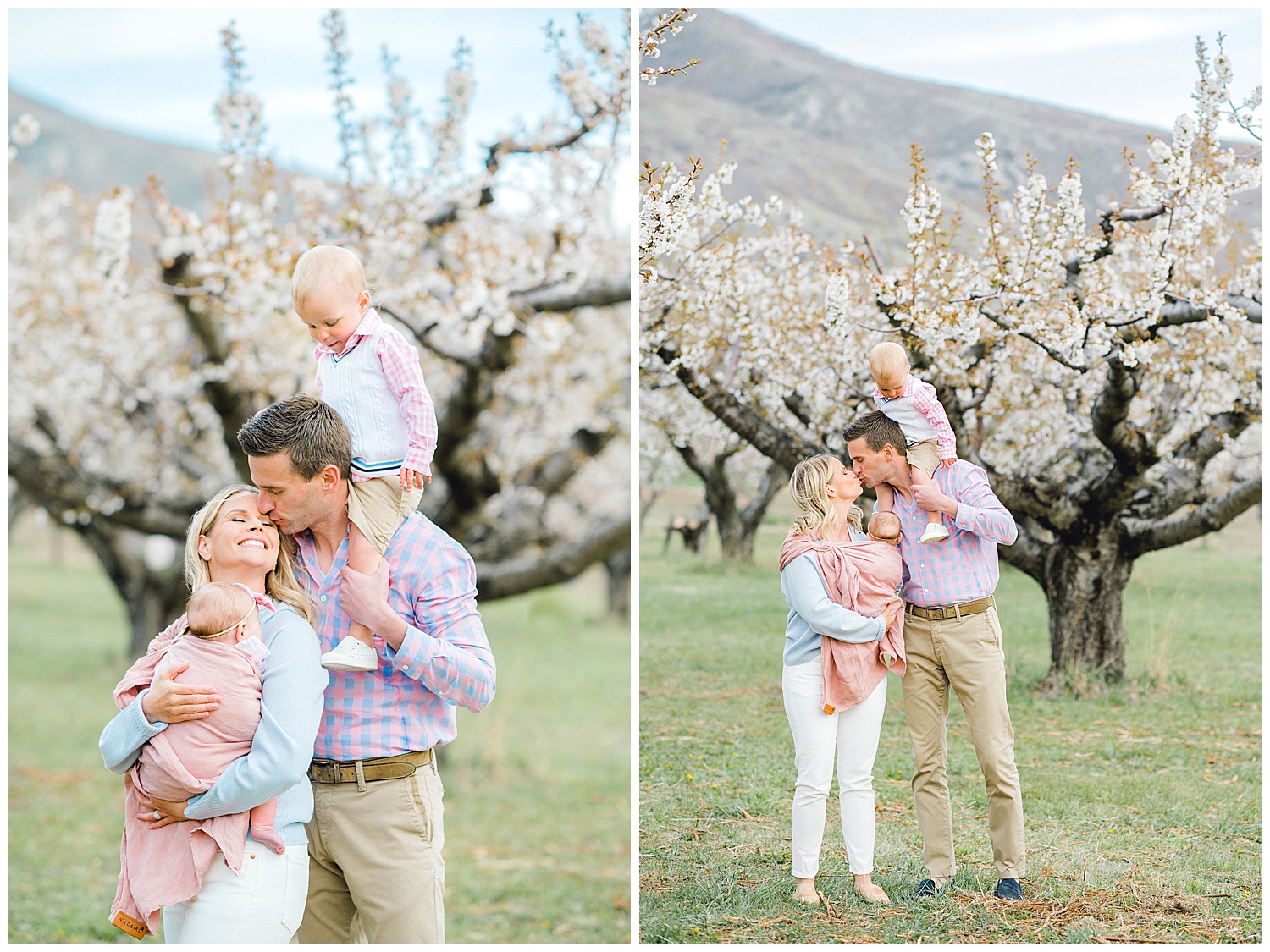 Utah Cherry Blossom Family Photography