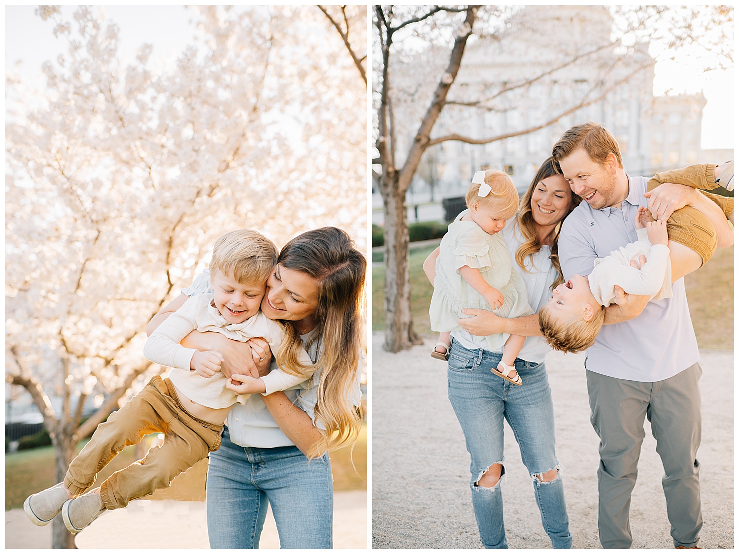 Utah Capitol Cherry Blossoms | Family and Senior Pictures 
