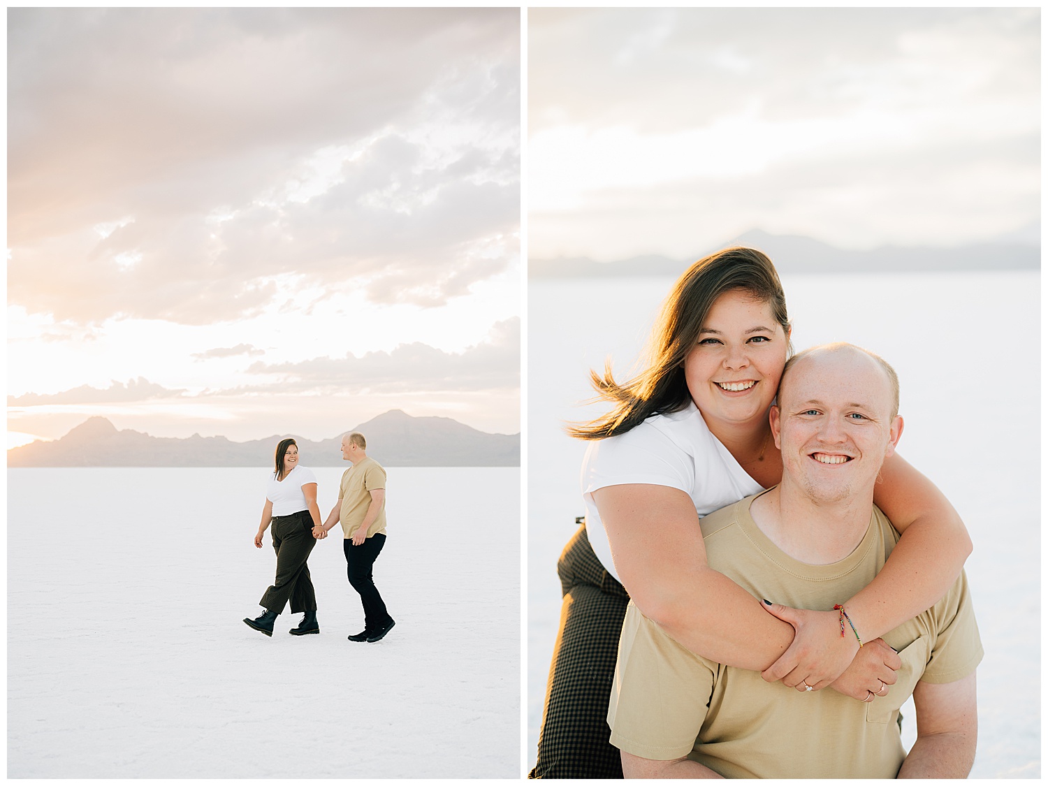 A couple's photo shoot at Saltair. Utah family photographer. 