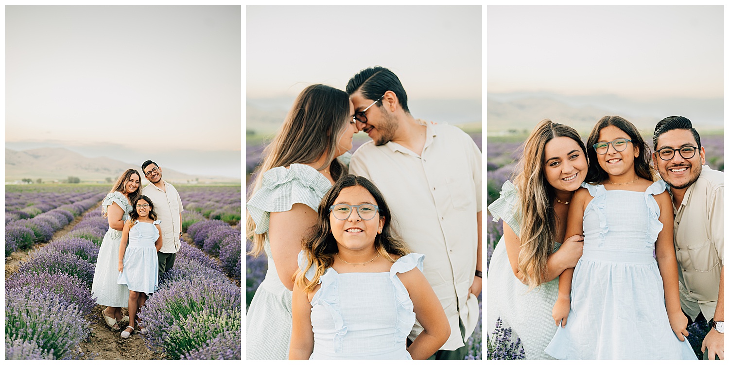 Utah family photographer at the lavender fields in Mona. 