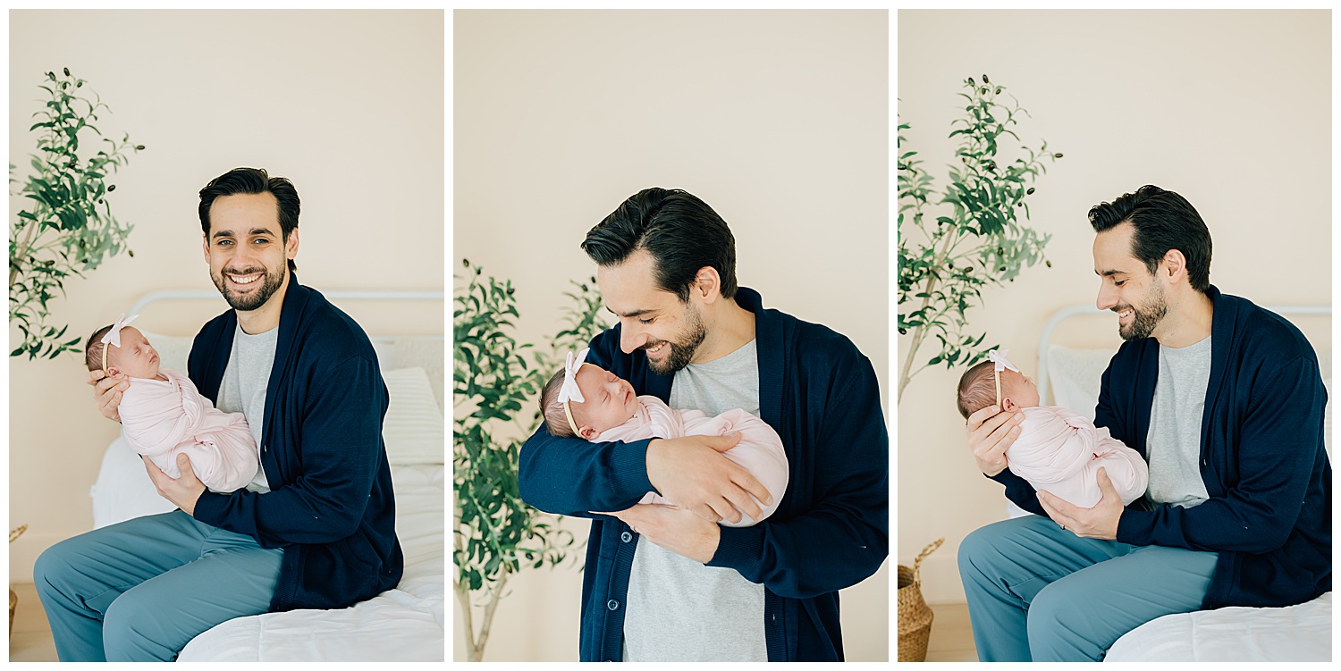 Daddy + baby family picture poses. 